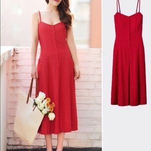 Uniqlo Red polka dot dress